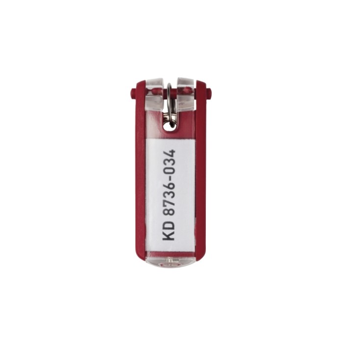 Suport eticheta pentru cheie Durable, 6 bucati/set, rosu