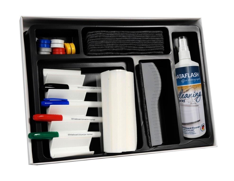 Kit curatare table albe pentru scris, DATA FLASH Premium