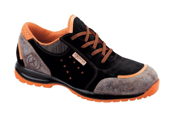 Orange S1P HRO SRC Pantofi de protectie- spalt de bovina si spalt cerat; bombeu compozit; lamela nemetalica