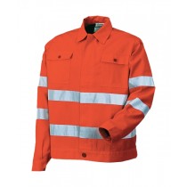Jacheta de lucru, de inalta vizibilitate, culoare orange. Benzi reflectorizante. Material: tercot