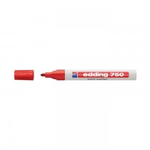 Paint marker Edding 750, varf rotund, 2 - 4 mm, rosu
