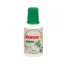 Fluid corector Kores Soft Tip Aqua, pe baza de apa, 20 ml