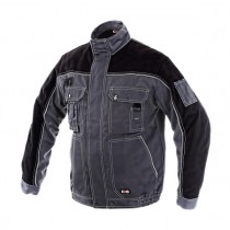 Jacheta de lucru din Twill (60% bbc, 40% poliester), 280 gr/mp. Calitate premium. Culori: rosu/negru; albastru/negru