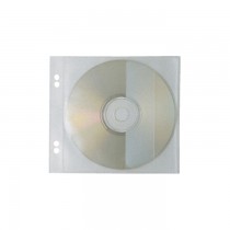 File din plastic Veloflex, protectie CD-uri (pentru 1 CD), 10 bucati/set