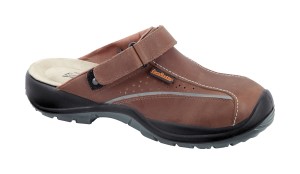 Brown S1 SRC Sabot de protectie- piele nubuk de bovina, cu element reflectorizant; bombeu compozit