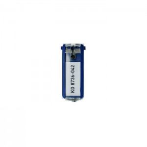 Suport eticheta pentru chei Durable, 6 bucati/set, albastru