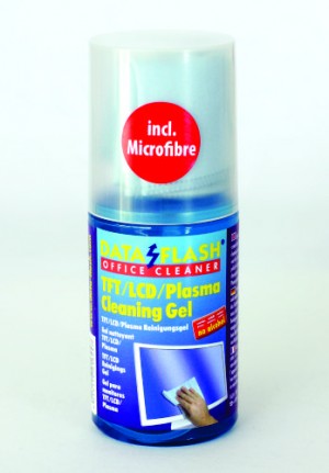 Gel curatare monitoare TFT/LCD, 200ml, + laveta microfiber (20 x 20cm), DATA FLASH