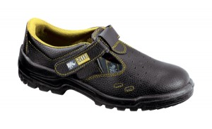 Lucina S1 SRA Sandale de protectie- piele pigmentata de bovina; bombeu metalic