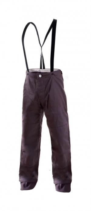 Pantaloni sudori cu bretele, din Proban, 390 gr/mp