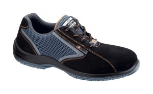 Ontario S1P SRC Pantofi de protectie- spalt de bovina, material textil perforat Verusso si ornament reflectorizant; bombeu compozit; lamela nemetalica
