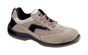 Ovidio S1P SRC Pantofi de protectie- spalt de bovina, tesaturaCross, banda textila reflectorizanta; bombeu compozit; lamela nemetalica