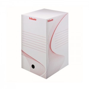 Cutie arhivare Esselte Boxy, 150 mm, alb, 10 bucati/set